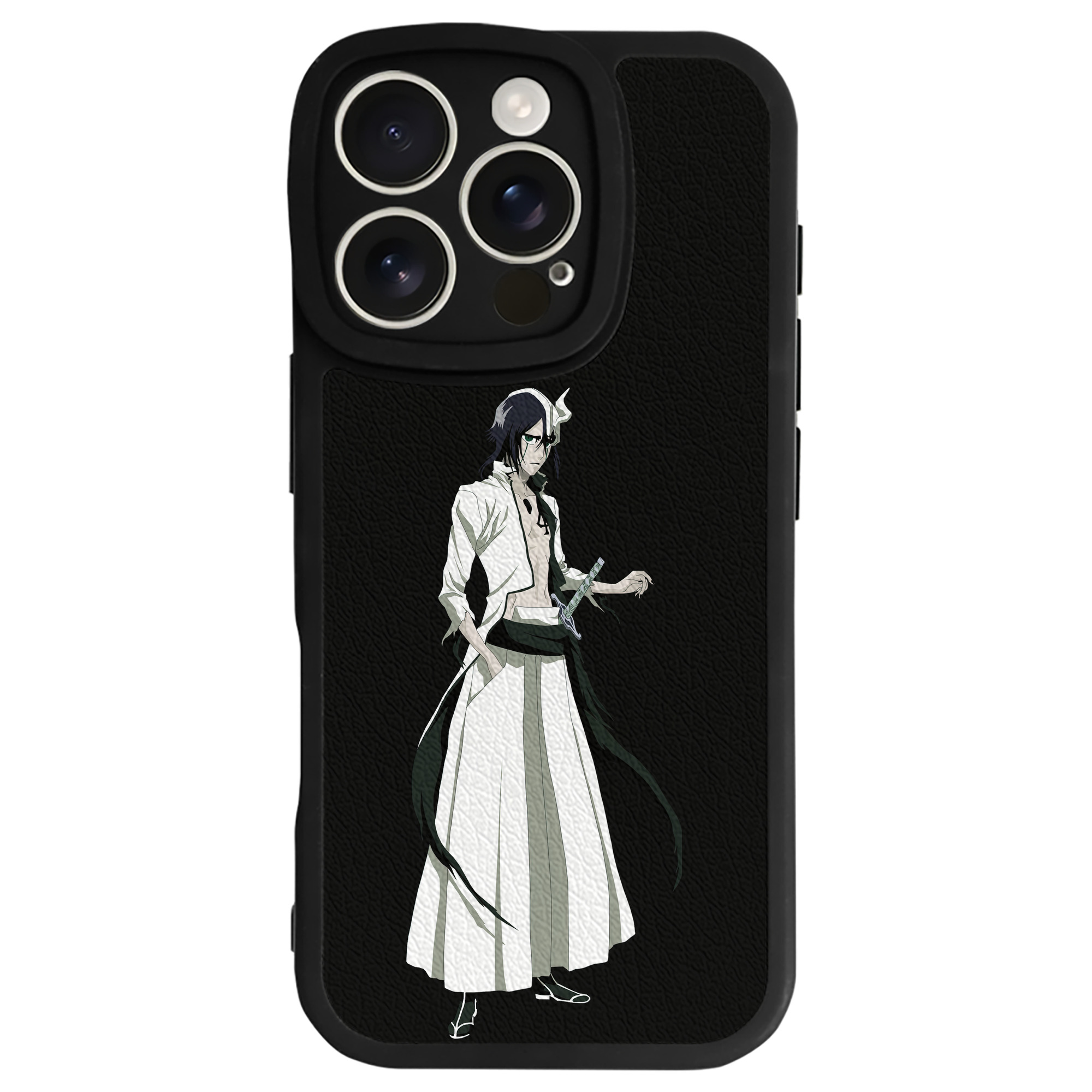 （画像用） ブリーチ ウルキオラ·シファー BLEACH Ulquiorra cifer 【iPhone 16シリーズ対応】シリコンスマホケース（レザー調） 材質：シリコン